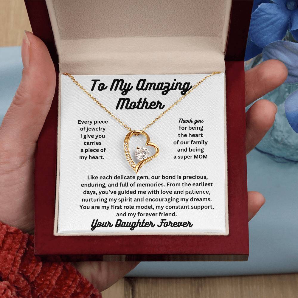 Forever Love To My Amazing Mom Necklace From Daughter