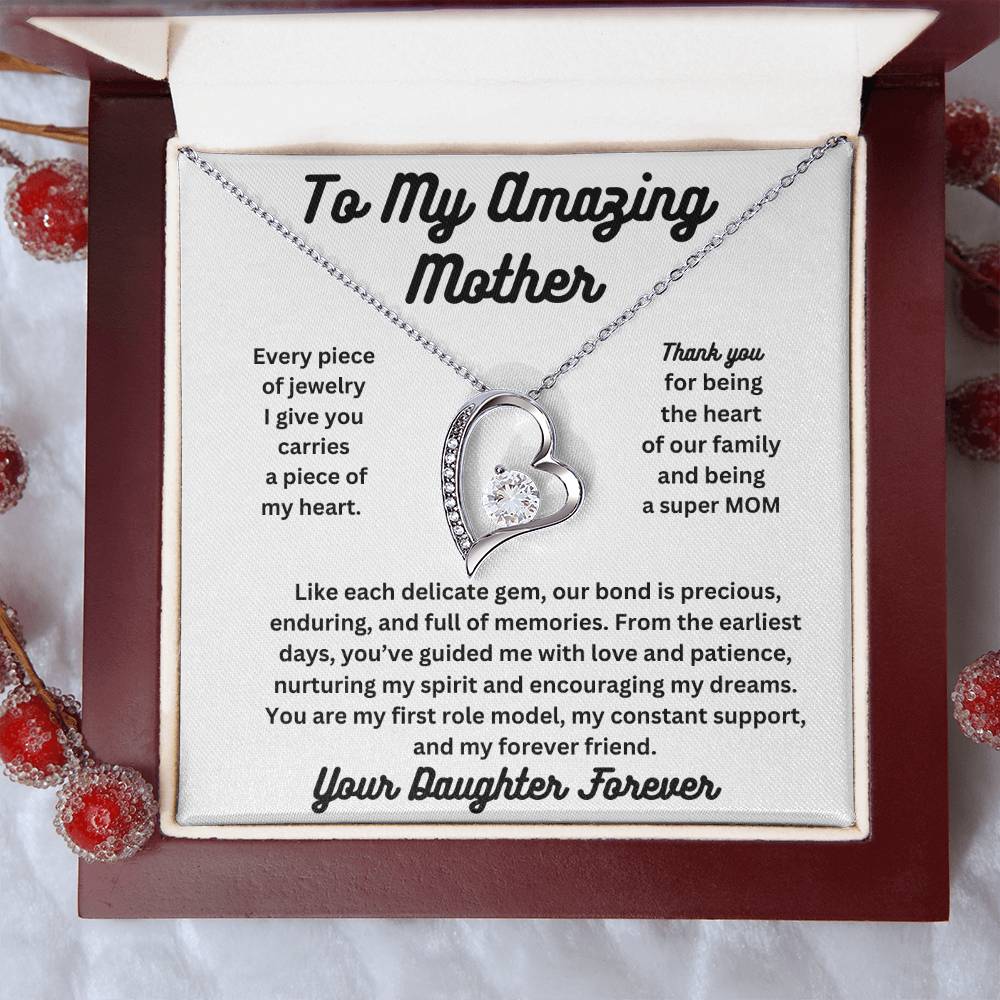 Forever Love To My Amazing Mom Necklace From Daughter