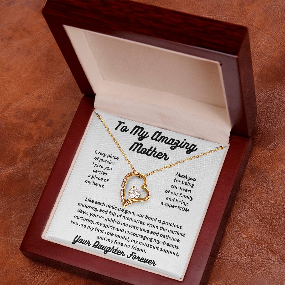 Forever Love To My Amazing Mom Necklace From Daughter