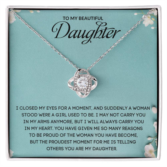 To My Daughter | Love Knot Necklace