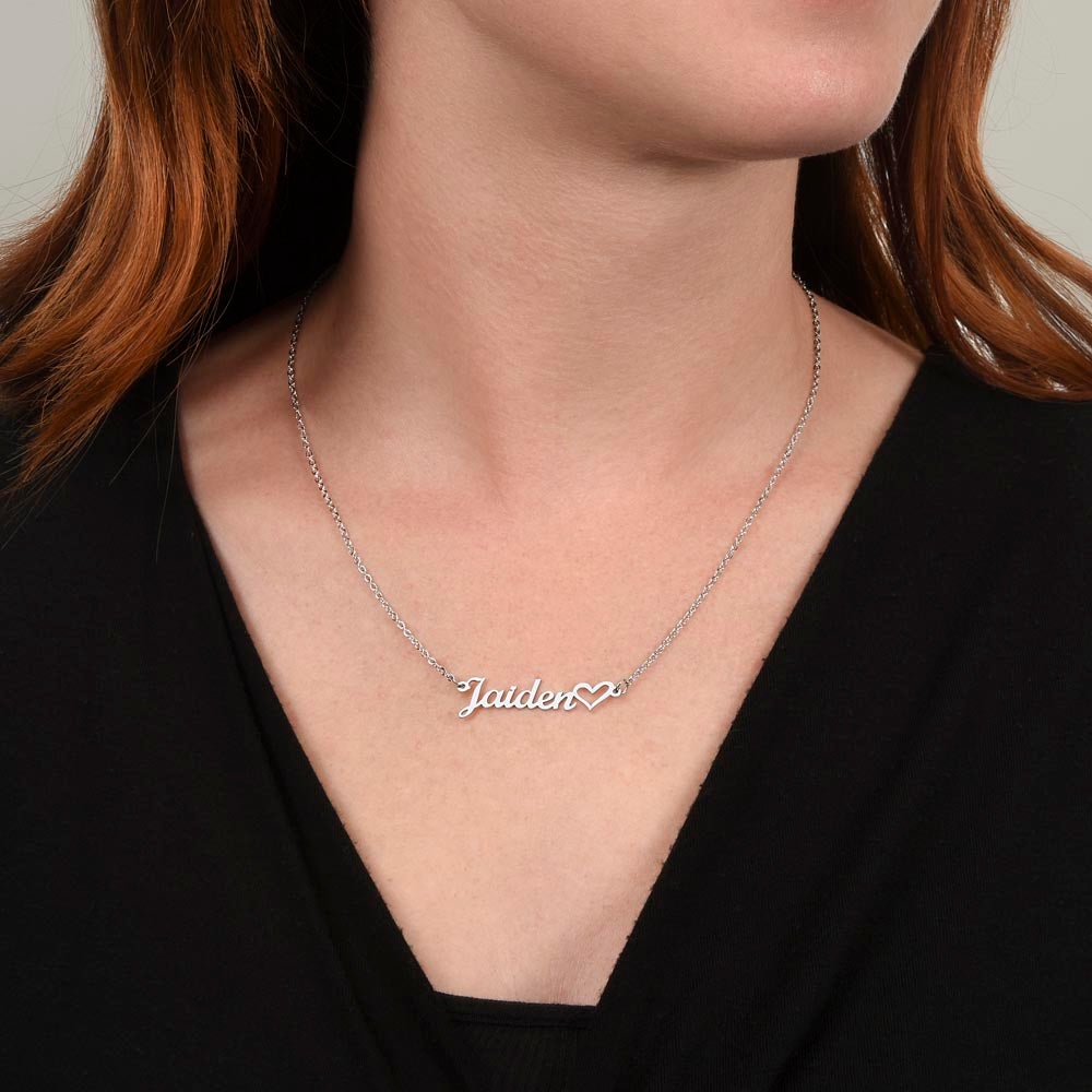 Your Personalized Heart Name Necklace for your loved one