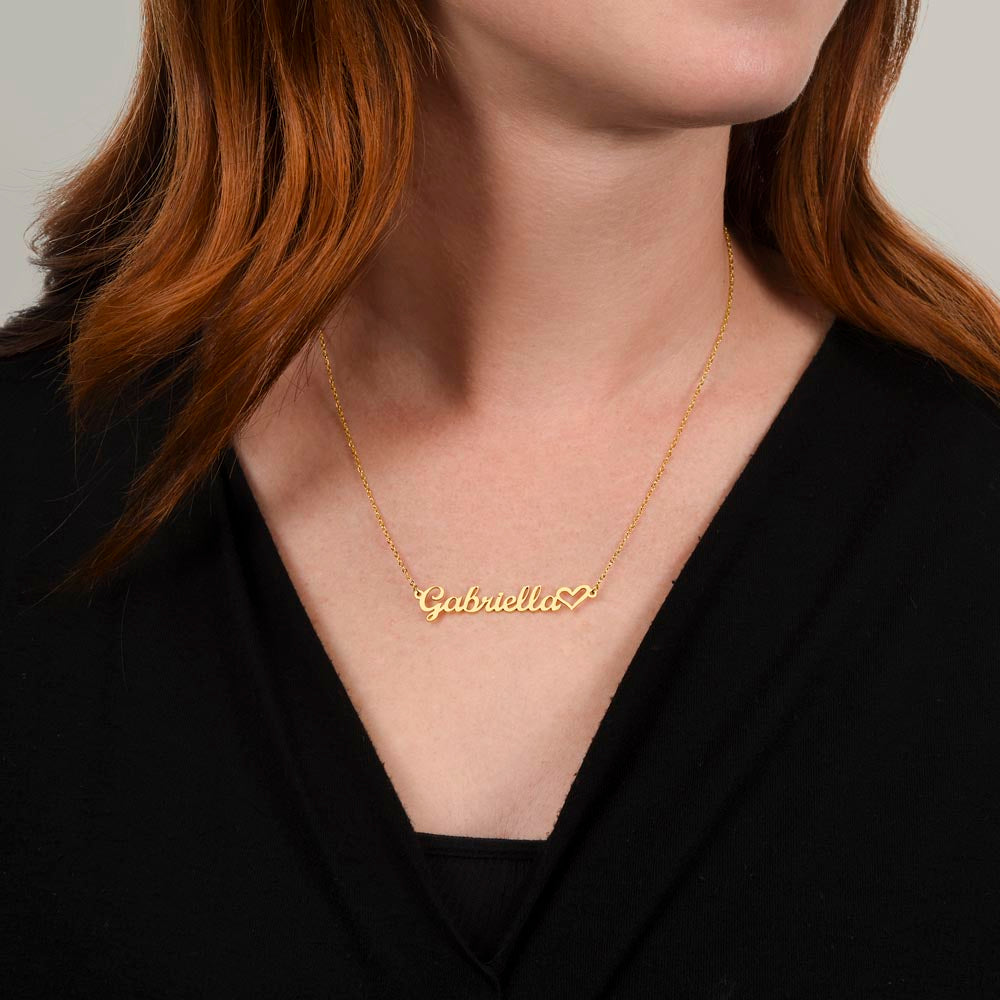 Your Personalized Heart Name Necklace for your loved one