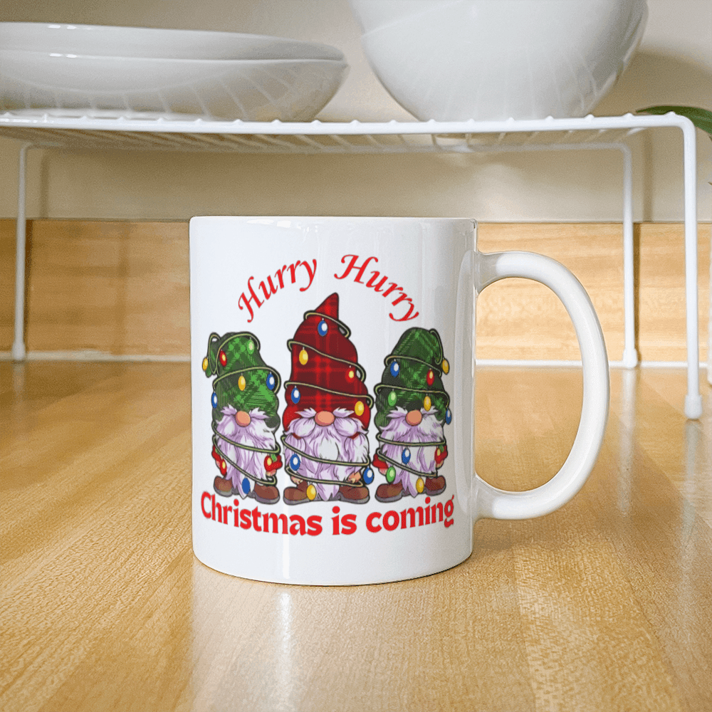 🎄☕ Hurry Hurry Christmas Coffee Mug – Sip the Joy of the Season! ☕🎄