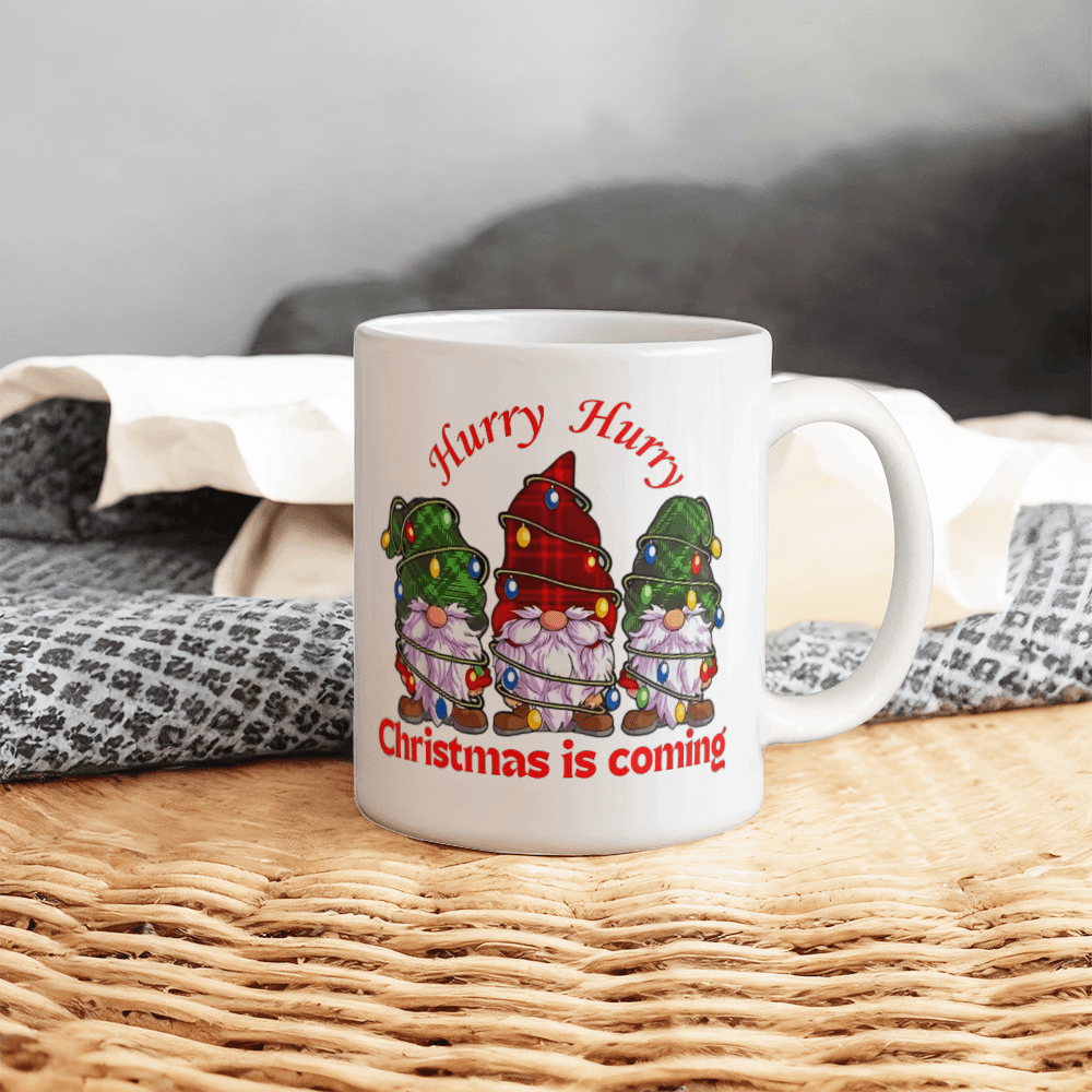 🎄☕ Hurry Hurry Christmas Coffee Mug – Sip the Joy of the Season! ☕🎄