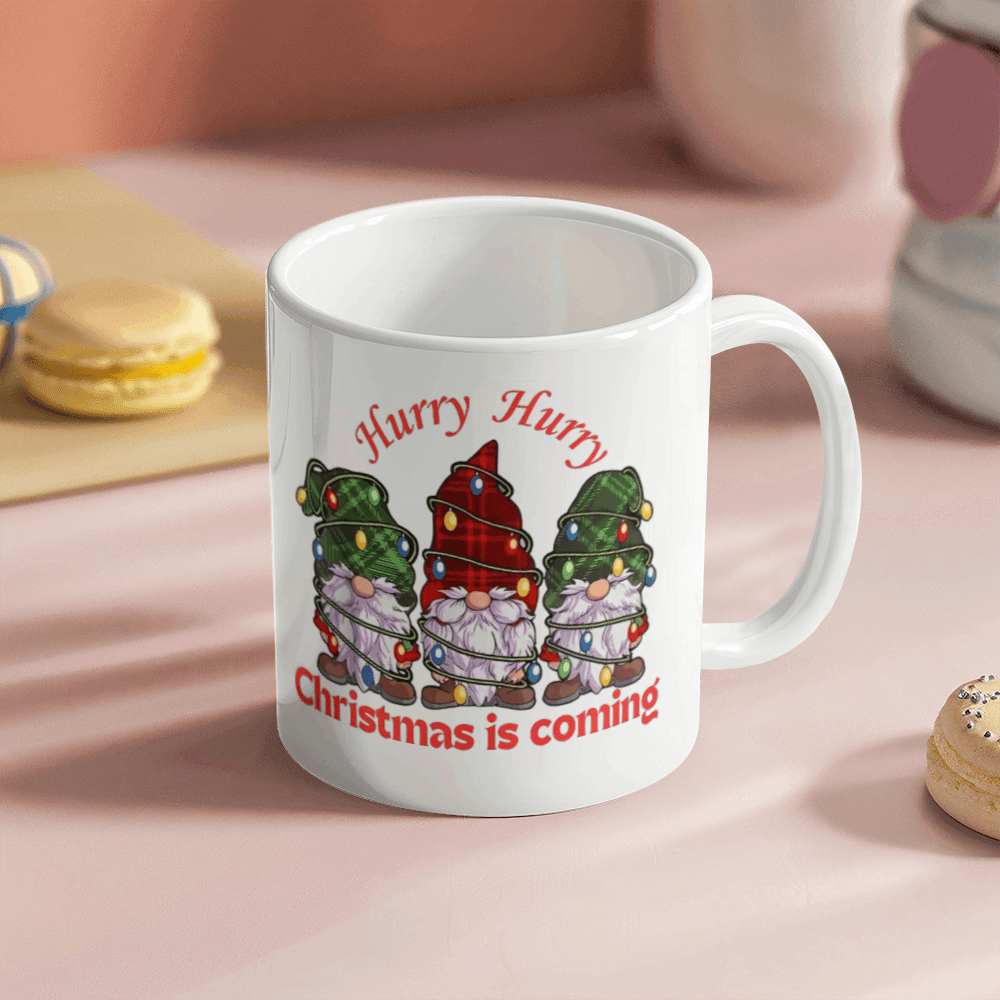 🎄☕ Hurry Hurry Christmas Coffee Mug – Sip the Joy of the Season! ☕🎄