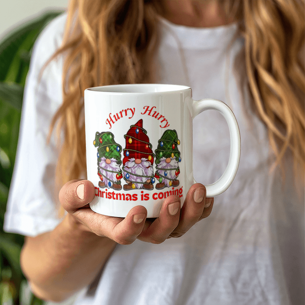 🎄☕ Hurry Hurry Christmas Coffee Mug – Sip the Joy of the Season! ☕🎄