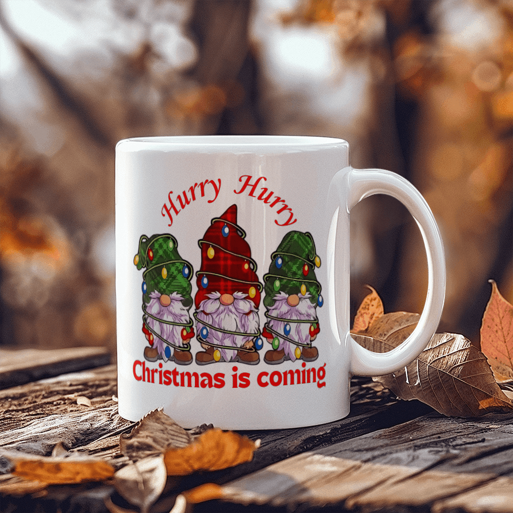 🎄☕ Hurry Hurry Christmas Coffee Mug – Sip the Joy of the Season! ☕🎄