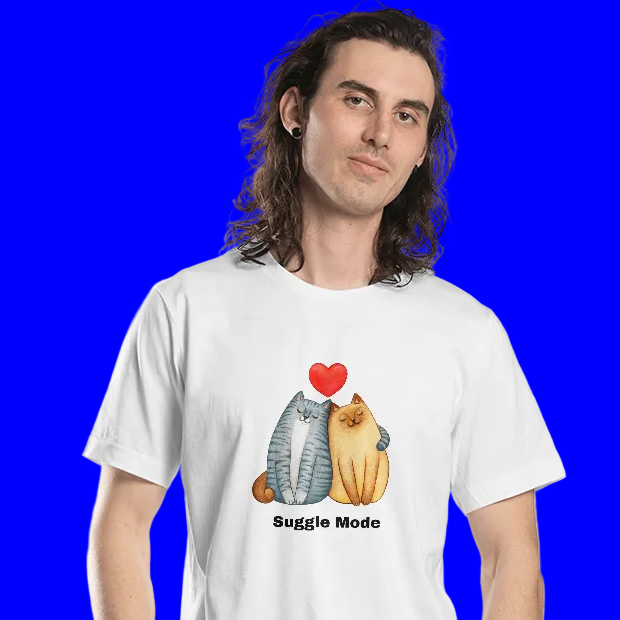 Suggle Mode cute cats T-shirt