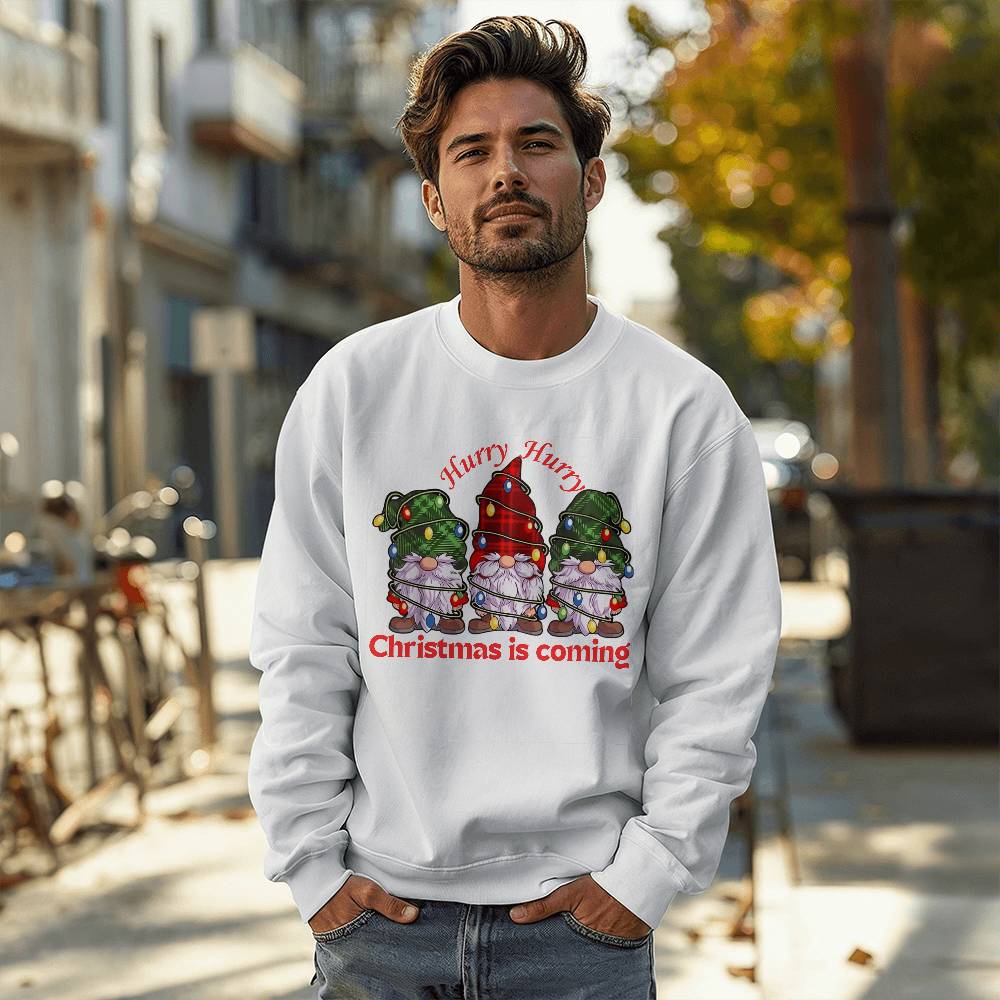 🎄 HURRY HURRY! THE CHRISTMAS GNOMES ARE COMING SWEATSHIRT!! 🎅