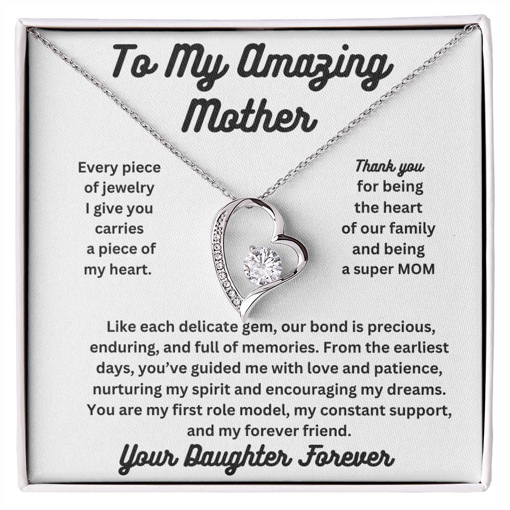 Forever Love To My Amazing Mom Necklace From Daughter