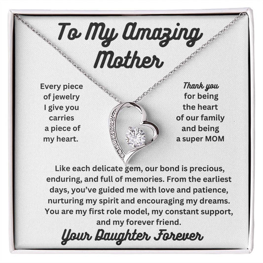 Forever Love To My Amazing Mom Necklace From Daughter
