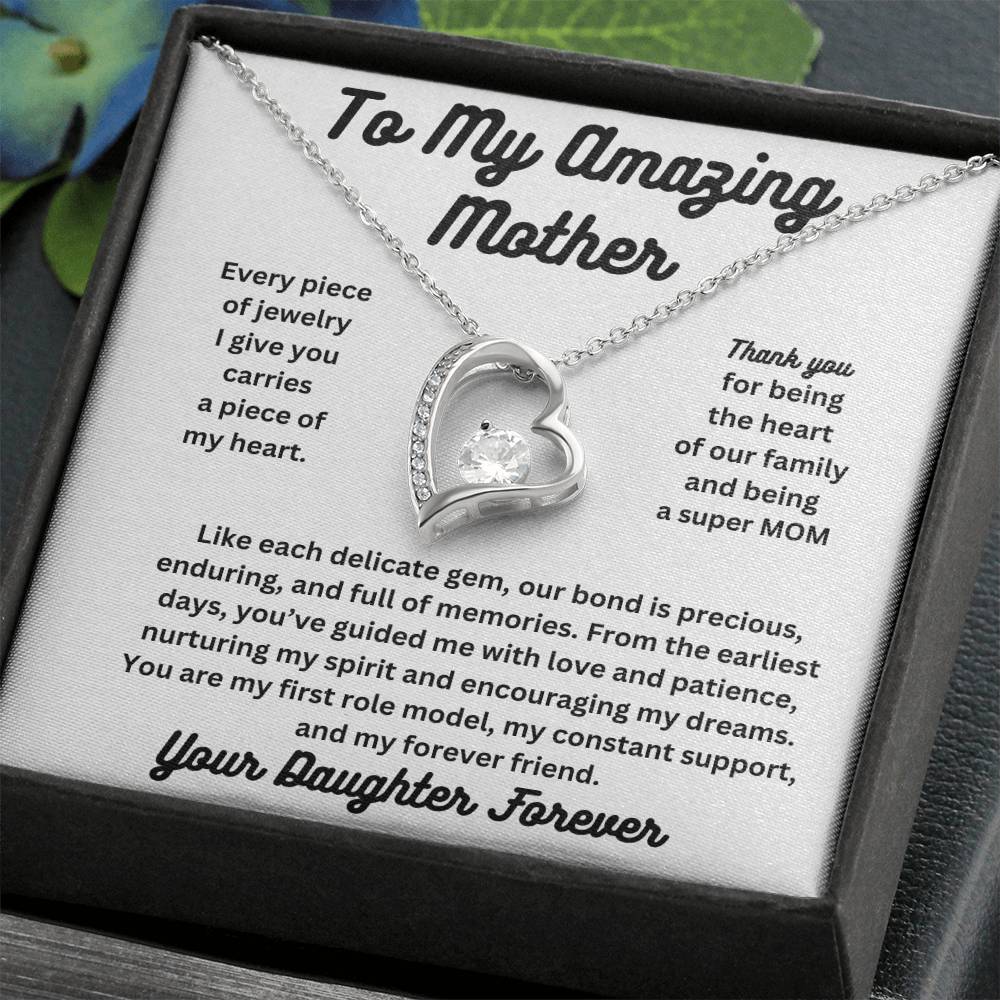 Forever Love To My Amazing Mom Necklace From Daughter