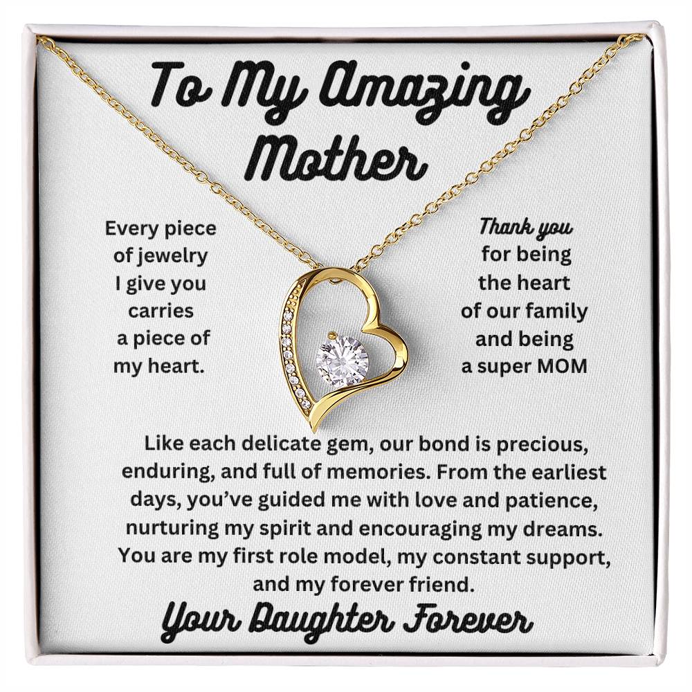 Forever Love To My Amazing Mom Necklace From Daughter