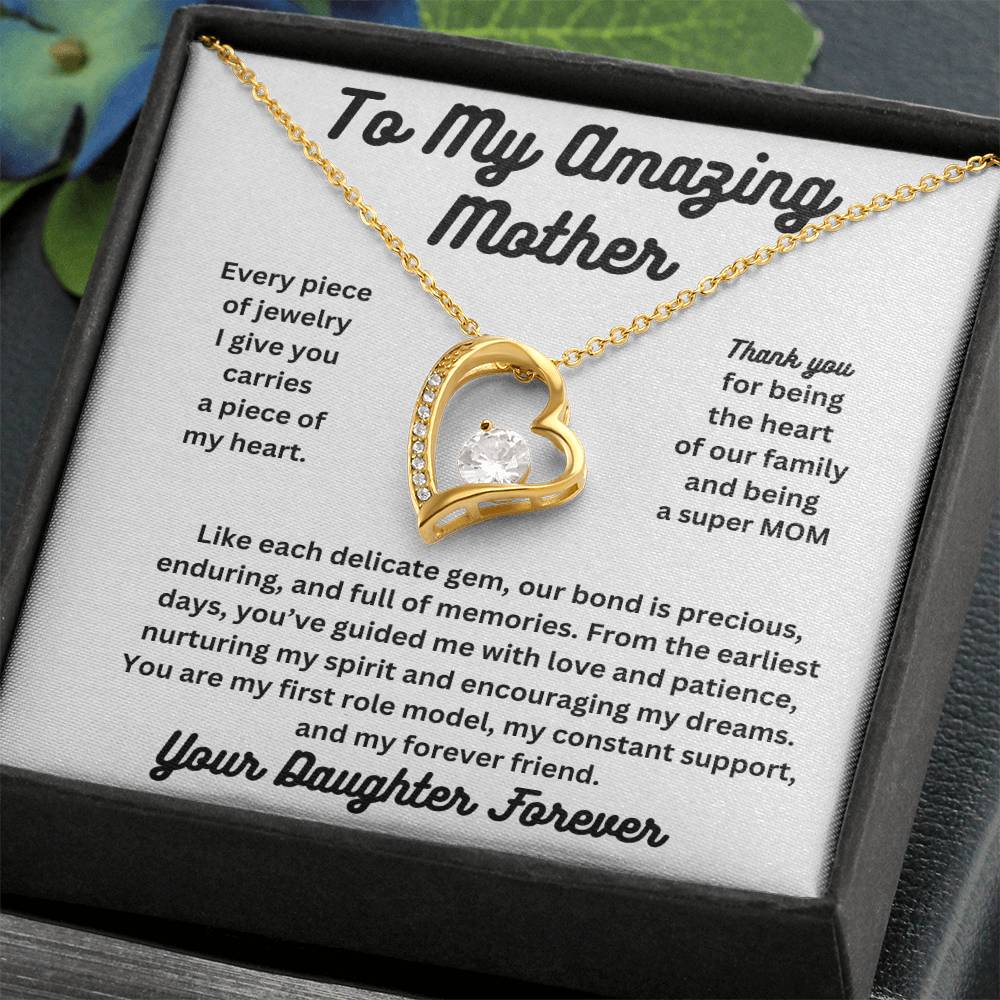 Forever Love To My Amazing Mom Necklace From Daughter
